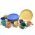 Contemporary 1990s Luna Garcia Pottery Dinnerware - Set of 16 For Sale - Image 3 of 17