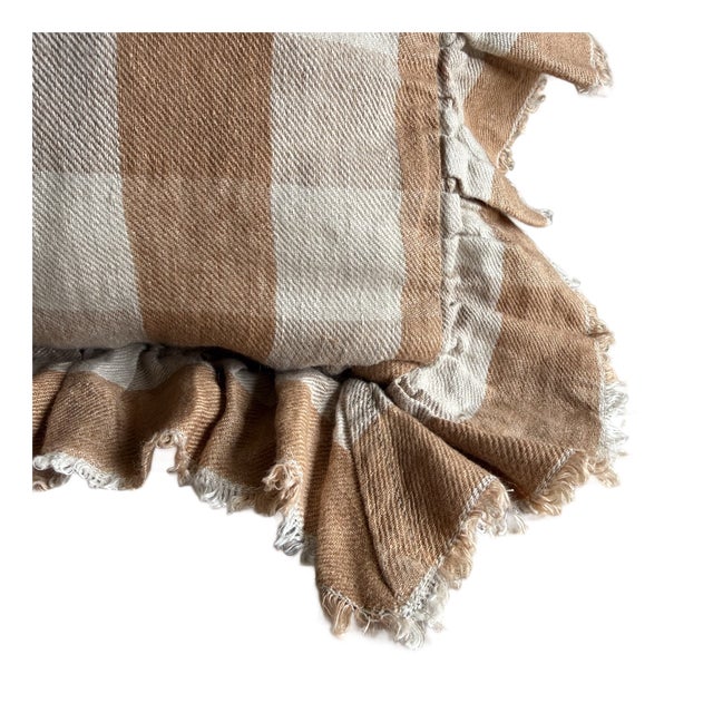 French Linen Boudior Case – Boho Terracotta For Sale