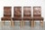Large Sheepskin Dining Chairs in Dark Cognac, 1940s, Set of 4 For Sale - Image 14 of 14