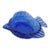 Hazel Atlas Cobalt Blue Angel Fish Bowl Depression Glass Ashtray Dish 4888b For Sale