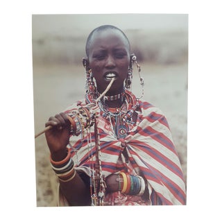 Vintage African Jewelry Merchant Photograph For Sale