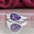 Traditional 1990s Natural Amethyst Ring 6.5 14k W Gold 1.72 TCW Certified For Sale - Image 3 of 8