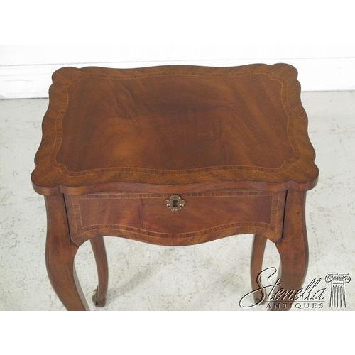 Maitland - Smith Maitland Smith #3630-062 French Style 1 Drawer Mahogany Nightstand For Sale - Image 4 of 9