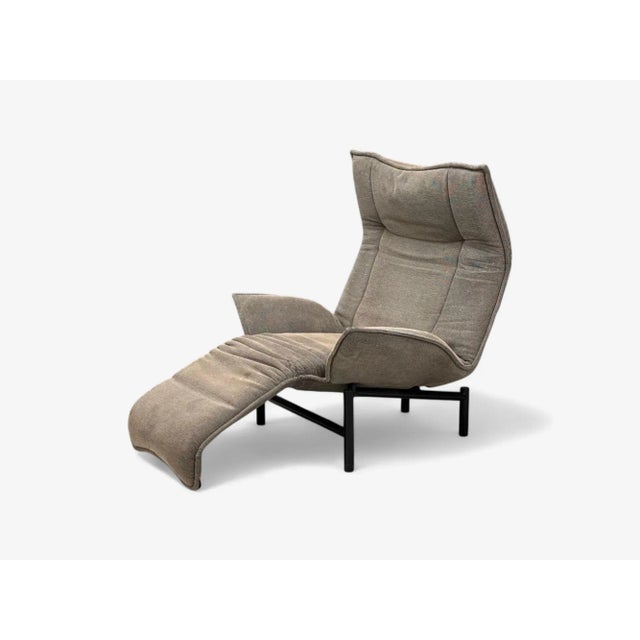 Vico Magistretti, Italian Mid-Century Modern, Fabric, Metal, "Veranda" Lounge Chair, Italy, 1980s A "Veranda" model lounge...