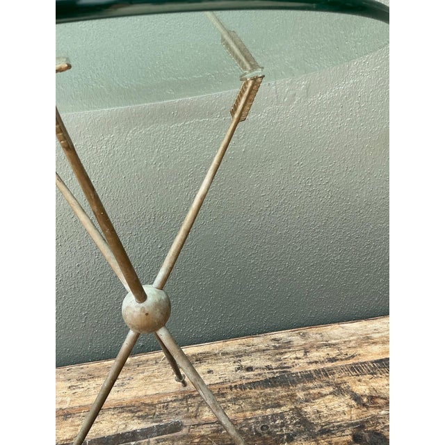Brass Vintage Arrow Motif Tripod Table For Sale - Image 8 of 18