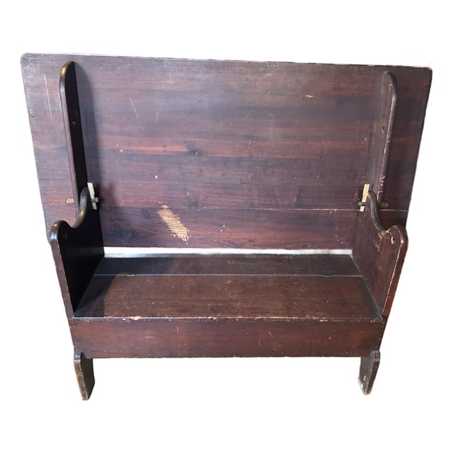 Mid 19th Century Early American Primitive Pine Tilt Top Tavern Dining Table For Sale