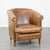 Light Cognac Cowhide Leather Club Chair For Sale - Image 13 of 13