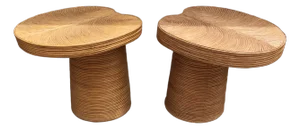 Duo Rattan Nomad Table - Set of 2