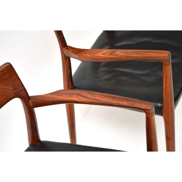 Vintage Danish Model 57 Chairs from Niels Moller, 1960s, Set of 2 For Sale - Image 9 of 11