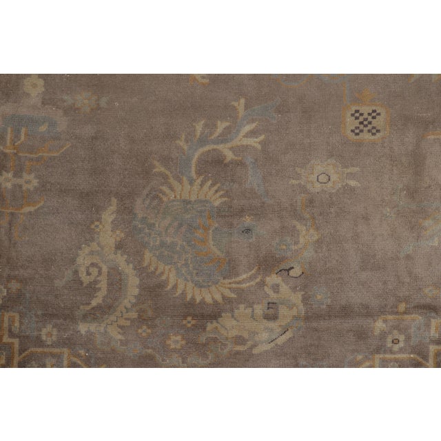 Rug & Kilim Antique Khotan Samarkand Wool Rug With Medallion by Rug & Kilim, 1920-1929 For Sale - Image 4 of 8