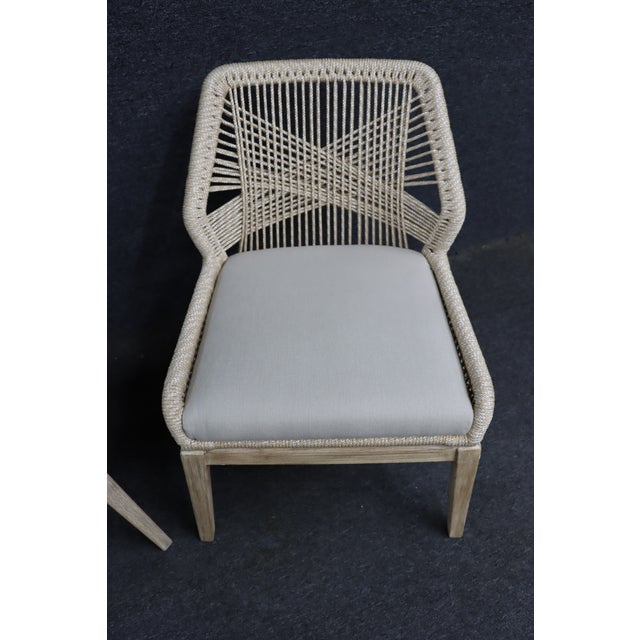 Taupe Essentials for Living Loom Rope Dining Chairs, Set of 6 For Sale - Image 8 of 17