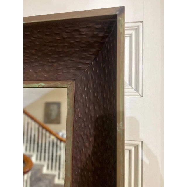 2000s Arhaus Large Copper Mirror Chairish