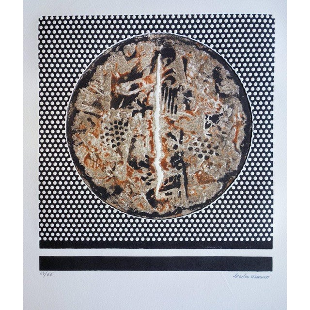 Carlos Marcano Rock Painting, Venezuela Original color engraving Signed in pencil Limited edition of 60 copies (the number...