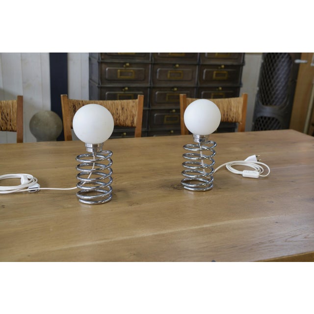 Spring Lamps by Ingo Maurer, 1970s, Set of 2 For Sale - Image 10 of 11