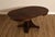 Antique Stickley Brothers 48" Round Oak Dining Table w/2 leaves For Sale In Philadelphia - Image 6 of 18