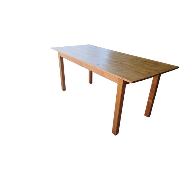 Vintage Farmhouse Table in Fir, 1980, in Very Good conditions. Designed before 1890 This piece has an attribution mark, I...