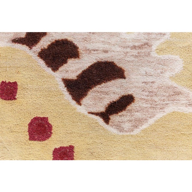 Inspired Art Deco Design Silk Rug by Doris Leslie Blau For Sale In New York - Image 6 of 8