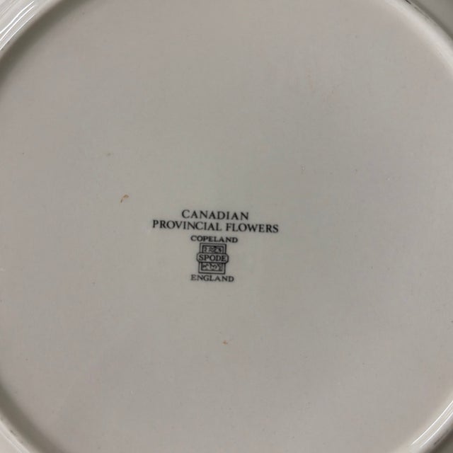 French Country Vintage Copeland Spode Provincial Flowers Platter, Chip Plate, England For Sale - Image 3 of 3