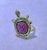 BOCHIC "Orient" Green Emerald & Pinksapphire Cocktail Ring, 22k Gold & Silver, Size 7 For Sale - Image 16 of 18