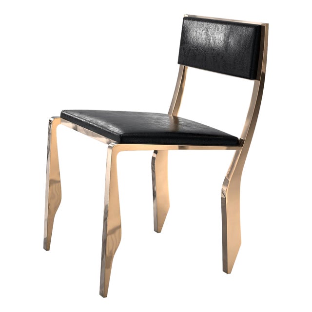 "Icona" Chair With Bronze, Hand Crafted For Sale