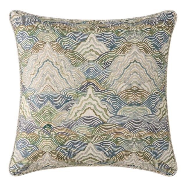 Shangri La Pillow Cover in Verde, 20x20 Pillow For Sale