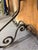 Vintage Wrought Iron Demi-Lune Console Table With Marble Top For Sale - Image 9 of 9