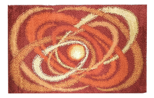 Samit Borgosesia Pure Wool Rug with Geometric Patterns, 1970s