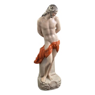 Monumental Staffordshire Christ at the Column Figure, England, 1860 For Sale