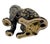 2010s Contemporary Art Deco Style Seated Black and Gold Ceramic Leopard Sculpture For Sale - Image 5 of 5