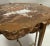 Early 21st Century Early 21st Century Petrified Wood Table With Custom Gilded Iron Base For Sale - Image 5 of 10