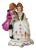 Meissen Style, Porcelain Figurine Couple, Marked Vista Alegre, Portugal For Sale