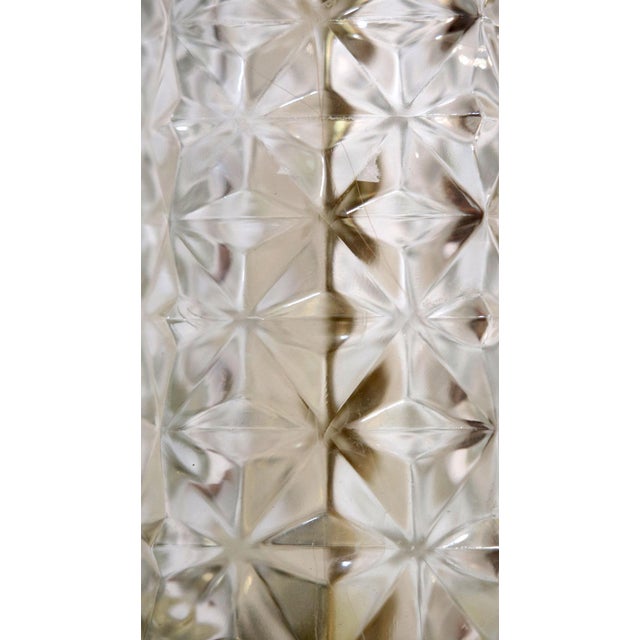 Transparent Diamond Cut Waterford Style Crystal Table Lamps - Pair For Sale - Image 8 of 11