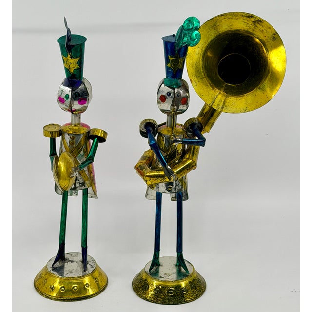 Folk Art Vintage Mexican Tin Soldiers, Whimsical Mexican Folk Art For Sale - Image 3 of 14