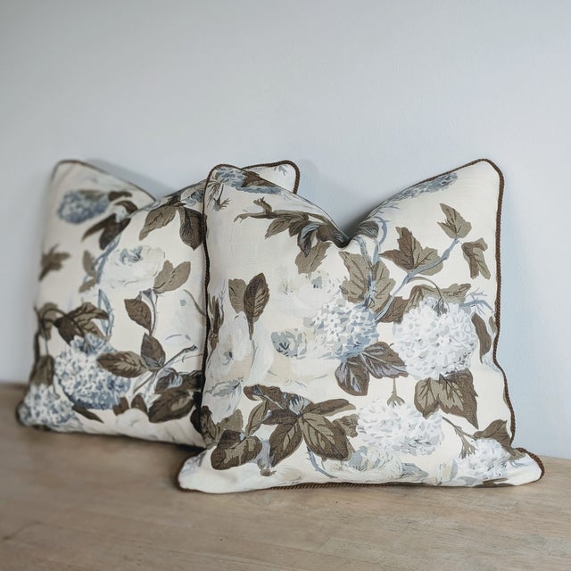 Not Yet Made - Made To Order Cowtan & Tout Rose and Hydrangea Pillows In For Sale - Image 5 of 7