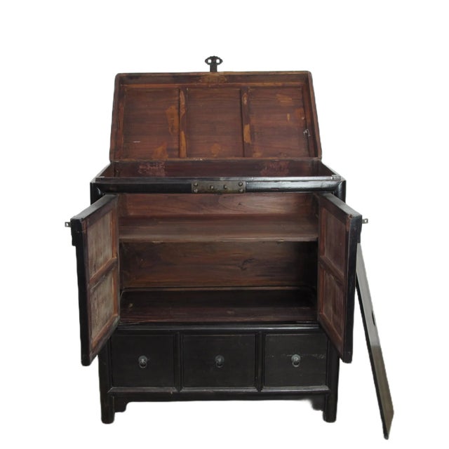 Antique Chinese Trunk Cabinet For Sale - Image 12 of 13
