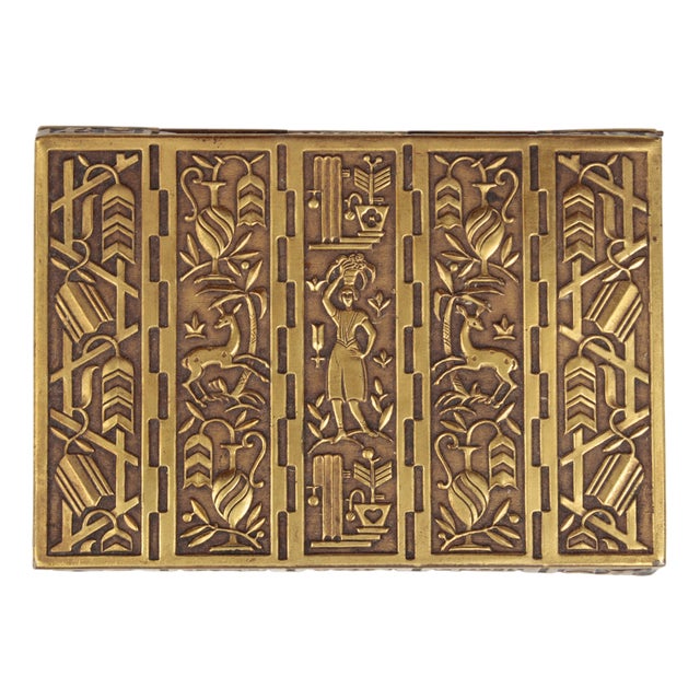 Art Deco Lidded Box by Eugen Schwemmle for Erhart Söhne, 1930s For Sale