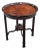 Large Antique Mahogany Two-Tier Round Parlor Table With Hand-Carved Supports For Sale