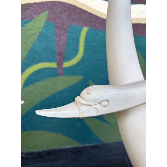 1950s Maison Jansen Hollywood Regency Swan Console Table For Sale - Image 5 of 7