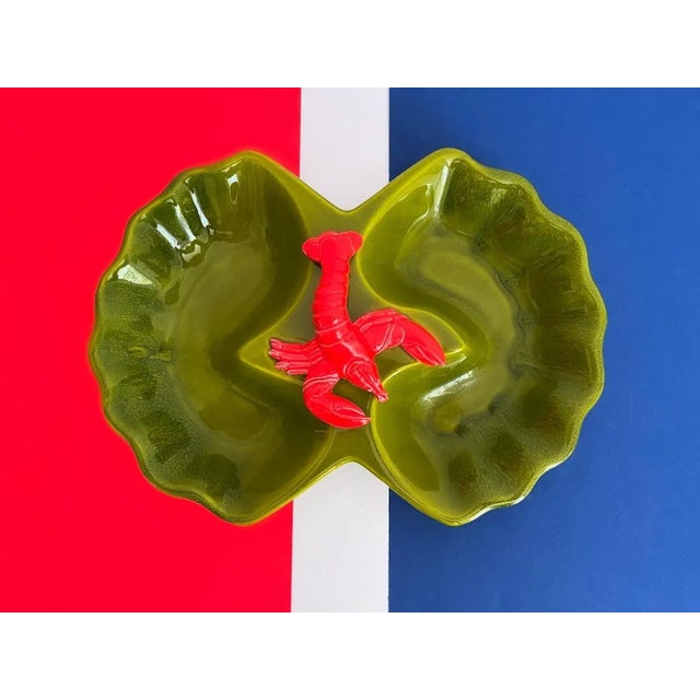 California Pottery Ceramic Lobster Platter, California Pottery, 1970 For Sale - Image 4 of 11