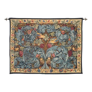 Vine & Acanthus Loom Woven Tapestry - 175 X 264 Cm (5'9" X 8'8") - Requires Rod Size 6 For Sale