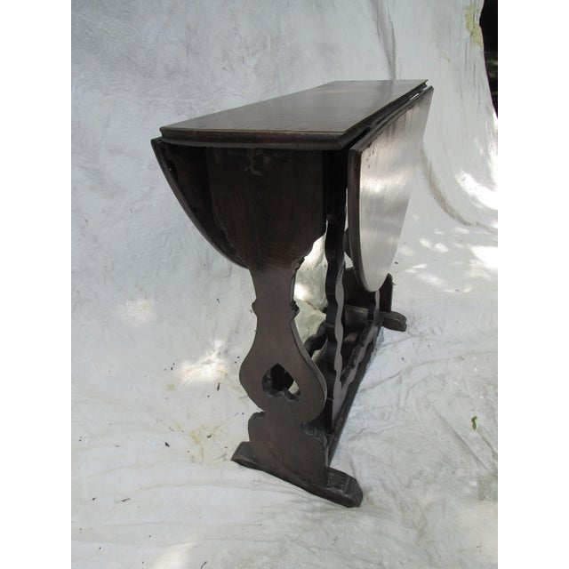 Very unusual English Oak gateleg table. Very desirable size. Great condition for it's age, early 18th century. I love the...