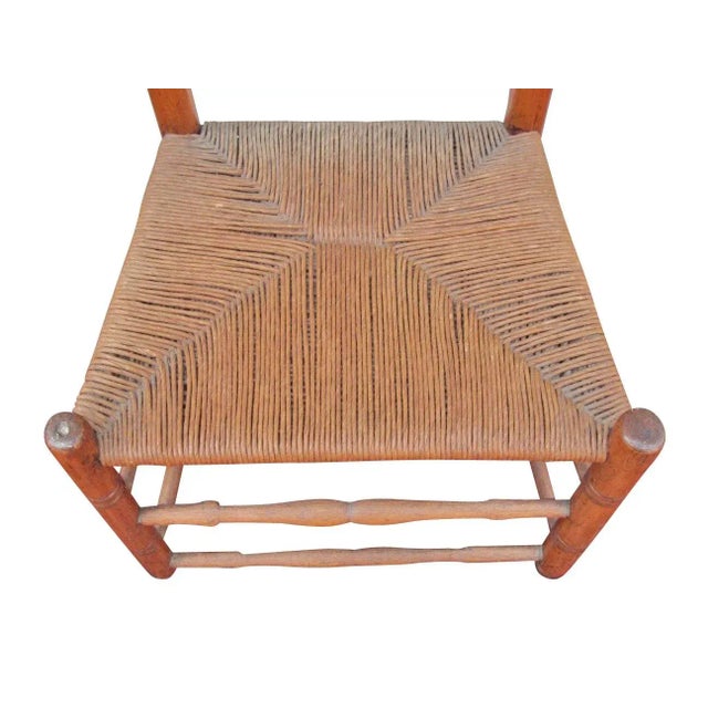 18th Century New England Queen Anne Side Chair With Yolk Crest & Button Feet For Sale In Boston - Image 6 of 12