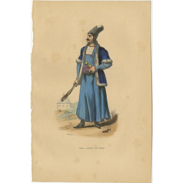 Middle Eastern Cultural Figures, 1844, Paper, Set of 3 For Sale - Image 4 of 6
