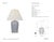 Thomas O'Brien by Visual Comfort Signature Opera 30" Table Lamp in Polar Blue Crackle with Linen Shade Designer: Thomas...