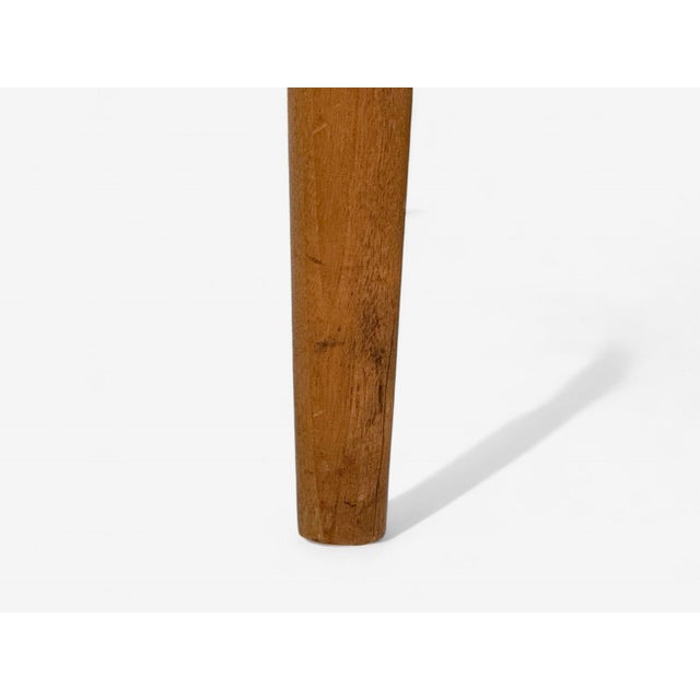 Green Jens Risom Attributed, Mid-Century Modern, Side Chairs, Walnut, Fabric, Usa, 1940s - Set of 2 For Sale - Image 8 of 9