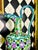 Pair Signed J. Leonardo Portuguese Hand-Painted Reticulated Ceramic Ewers, 15" For Sale - Image 10 of 17