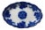 19th C. English Flow Blue Platter For Sale