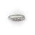 Platinum Mid-Century Modern Diamond Baguette Ring Band, Size 6 For Sale - Image 4 of 10