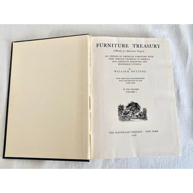 Mid 20th Century Furniture Treasury by Wallace Nutting - 2-Volume Hardcover Book Set Macmillan 1948 For Sale - Image 16 of 18