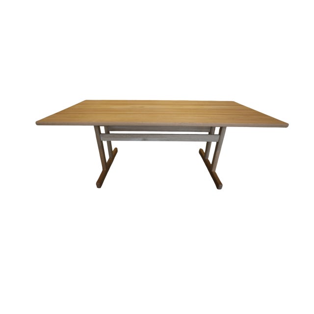 2000 - 2009 Dining Table in Oak with Two Leaves by Børge Mogensen for Snedkargaarden, 2008 For Sale - Image 5 of 18